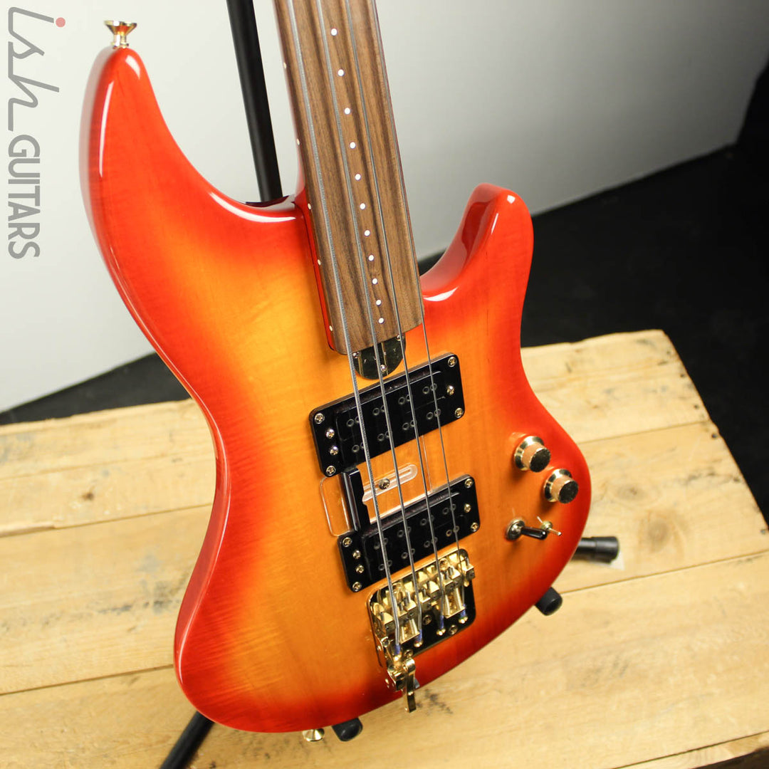 2000’s Fury Tornado Fretless Signed Cherry Sunburst