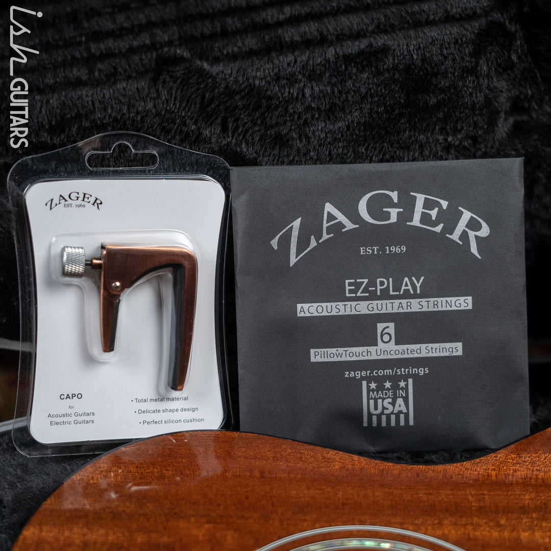Zager Travel Acoustic-Electric Natural Mahogany