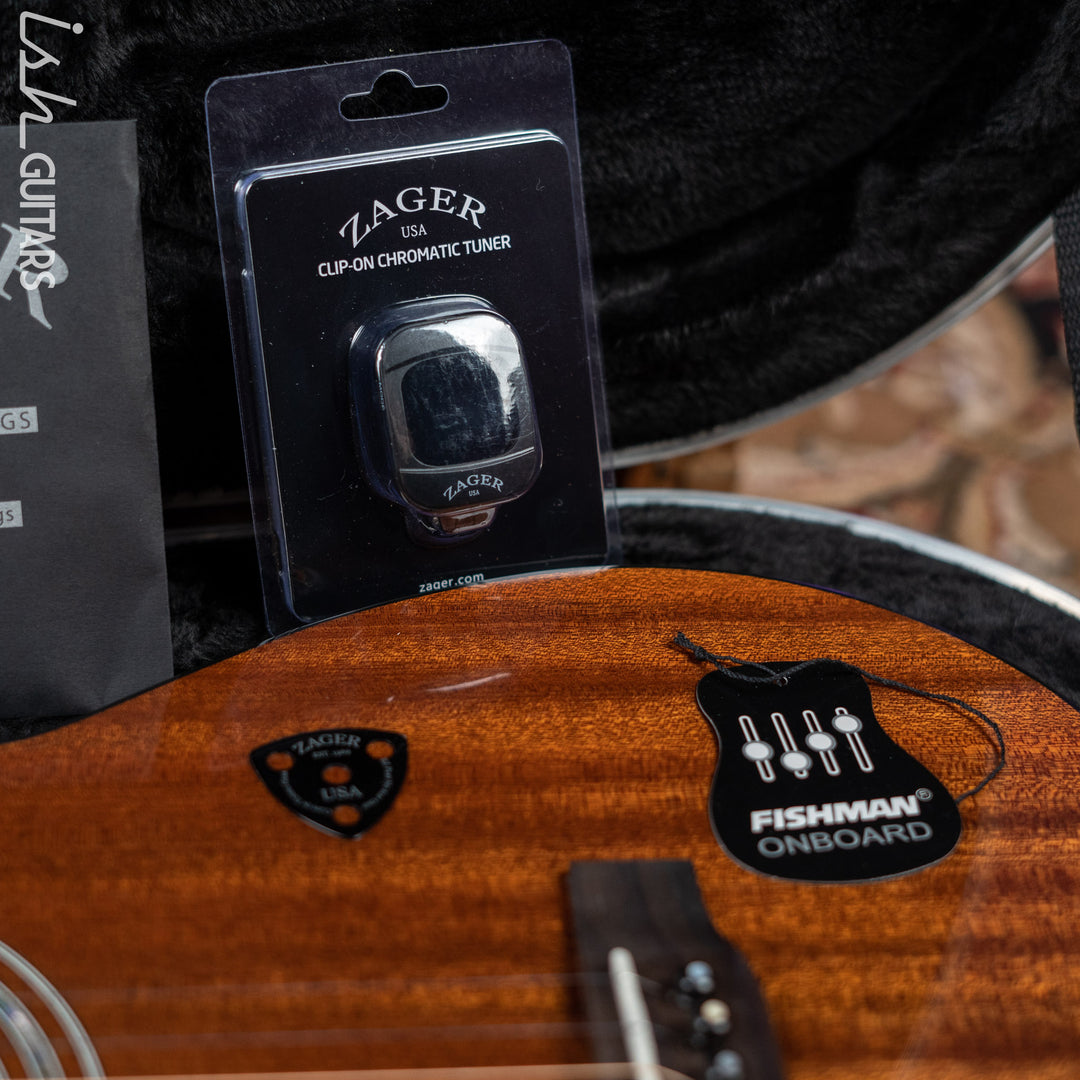 Zager Travel Acoustic-Electric Natural Mahogany