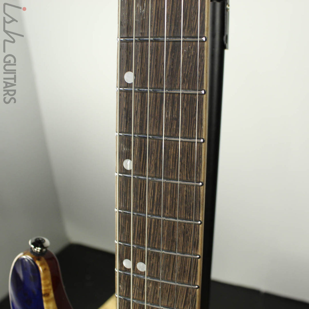 Ibanez S1070PBZ Premium Electric Guitar Cerulean Blue Poplar Burl