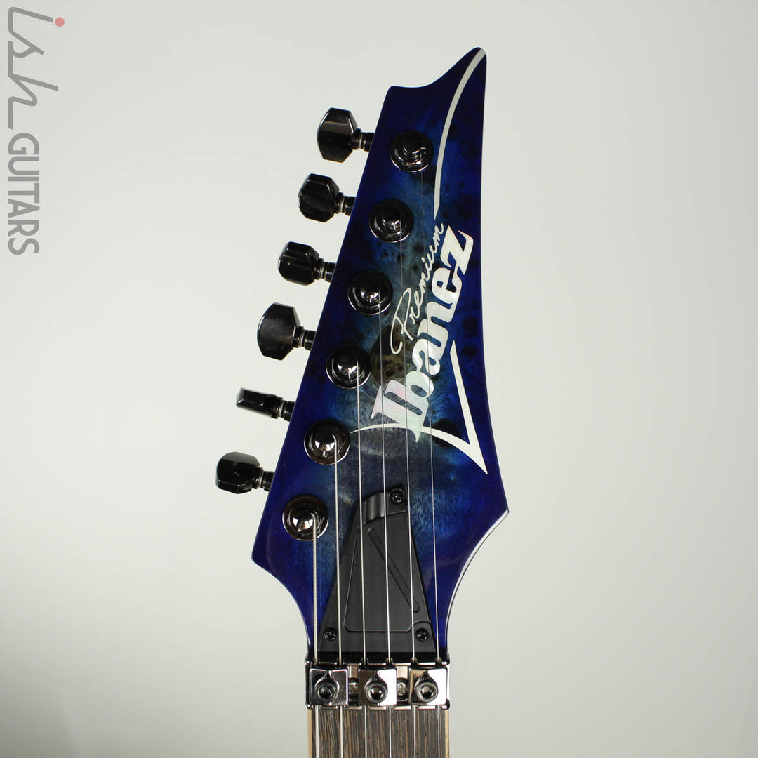 Ibanez S1070PBZ Premium Electric Guitar Cerulean Blue Poplar Burl