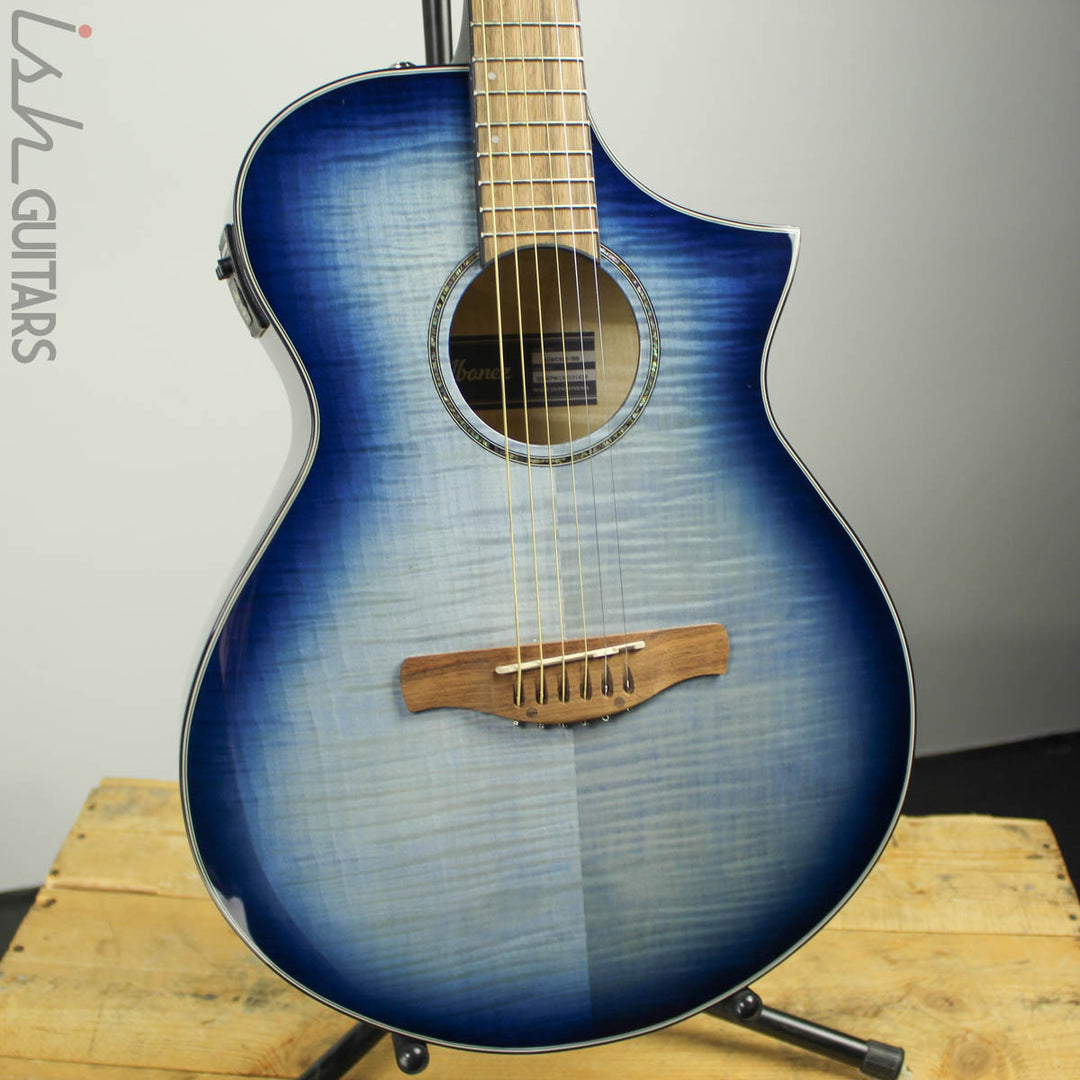Ibanez AEWC400 Indigo Blue Burst Acoustic Electric