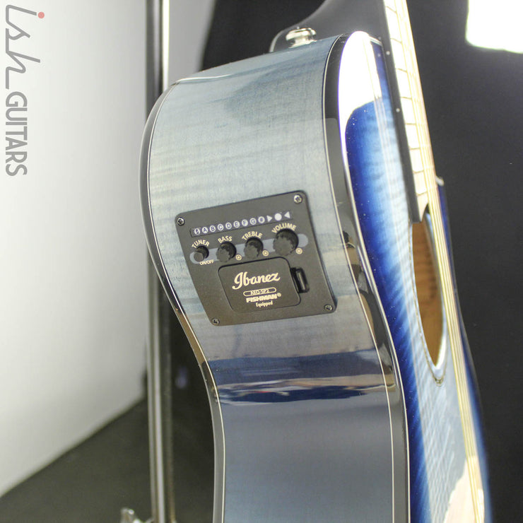 Ibanez AEWC400 Indigo Blue Burst Acoustic Electric