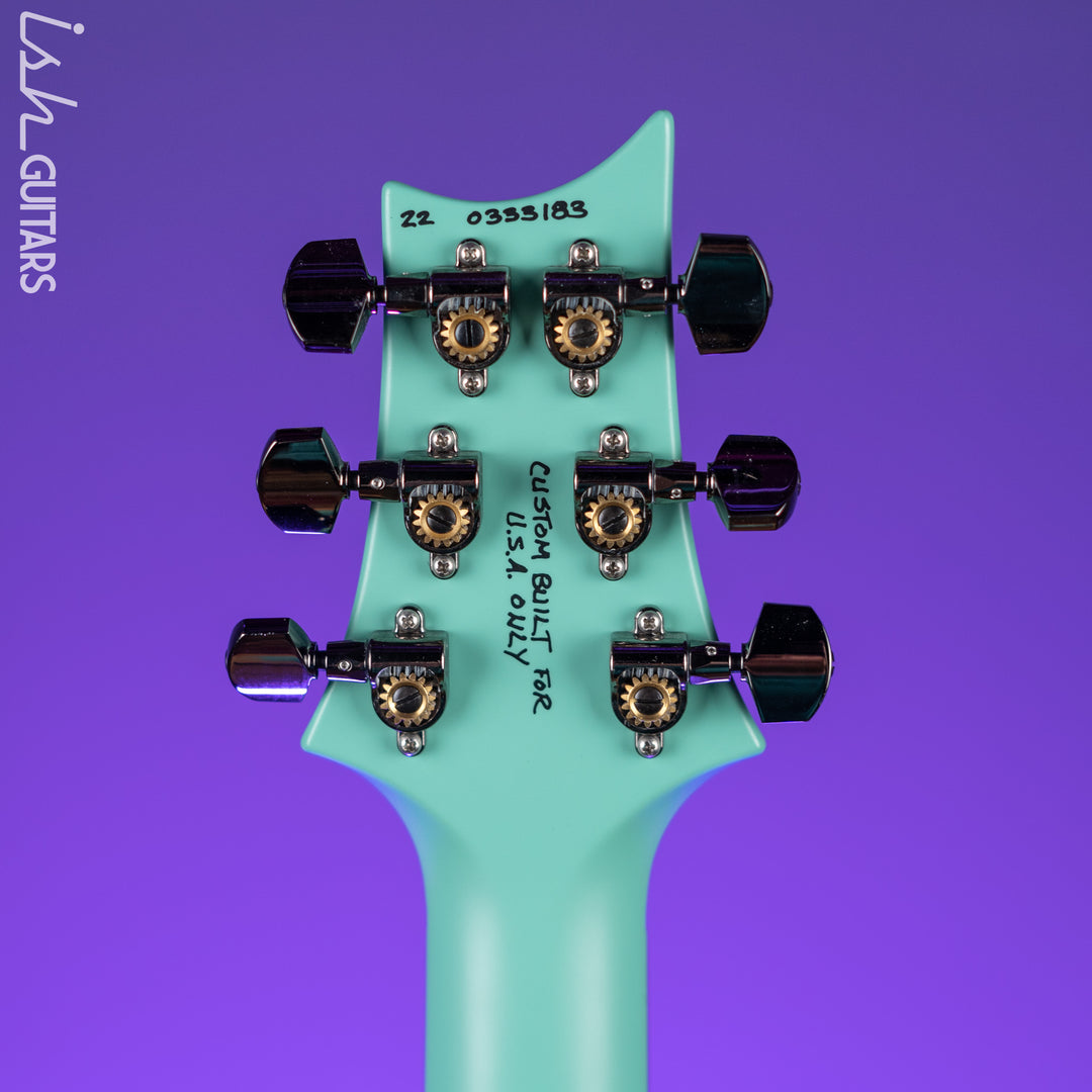 PRS Custom 24 Wood Library Seafoam Green Satin Demo
