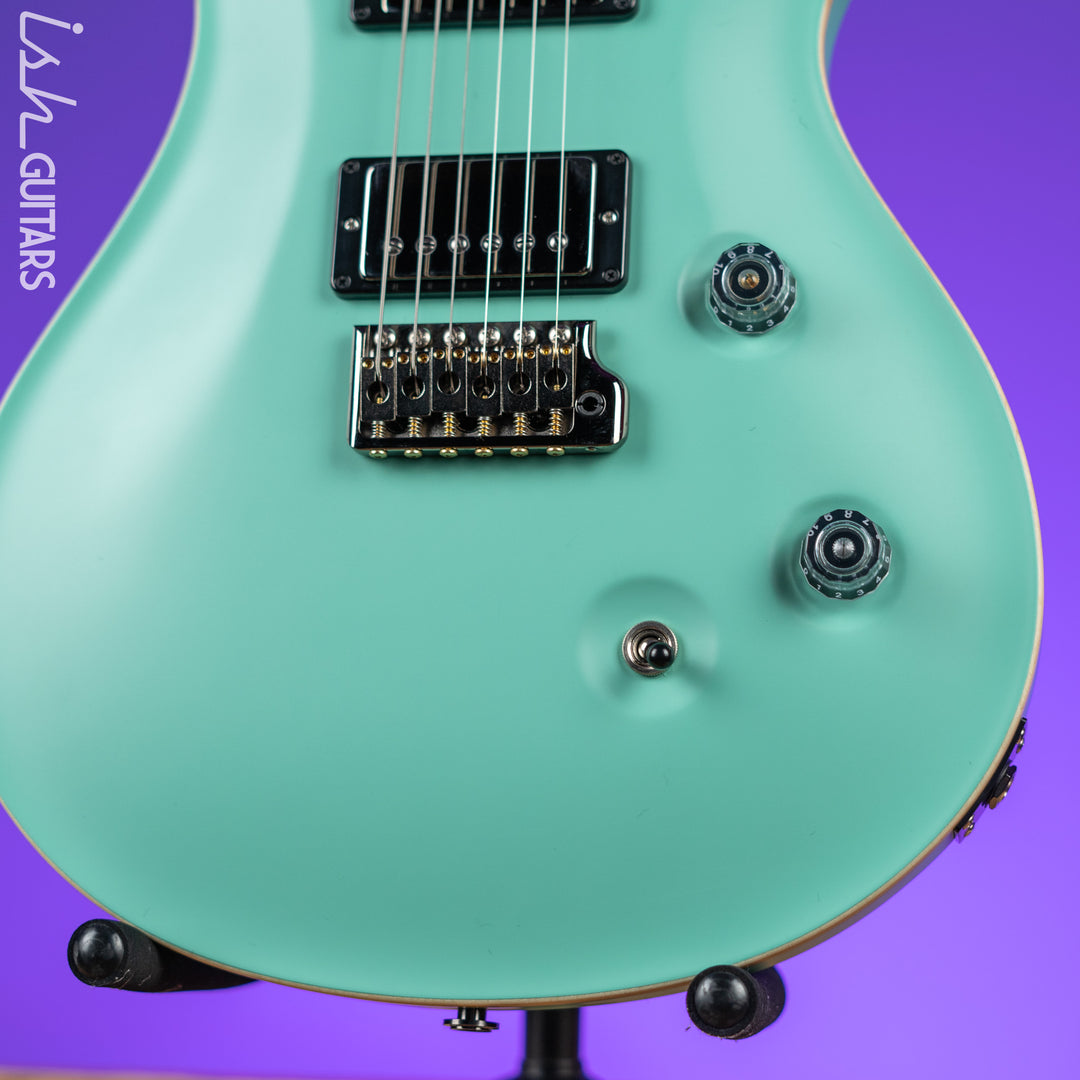 PRS Custom 24 Wood Library Seafoam Green Satin Demo
