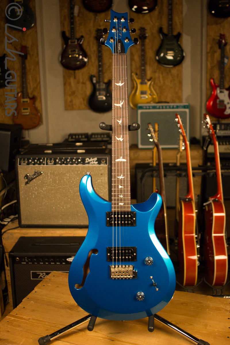 Paul Reed Smith PRS S2 Custom 22 Semi Hollow Custom Color of the Month Aqua Marine Firemist Birds