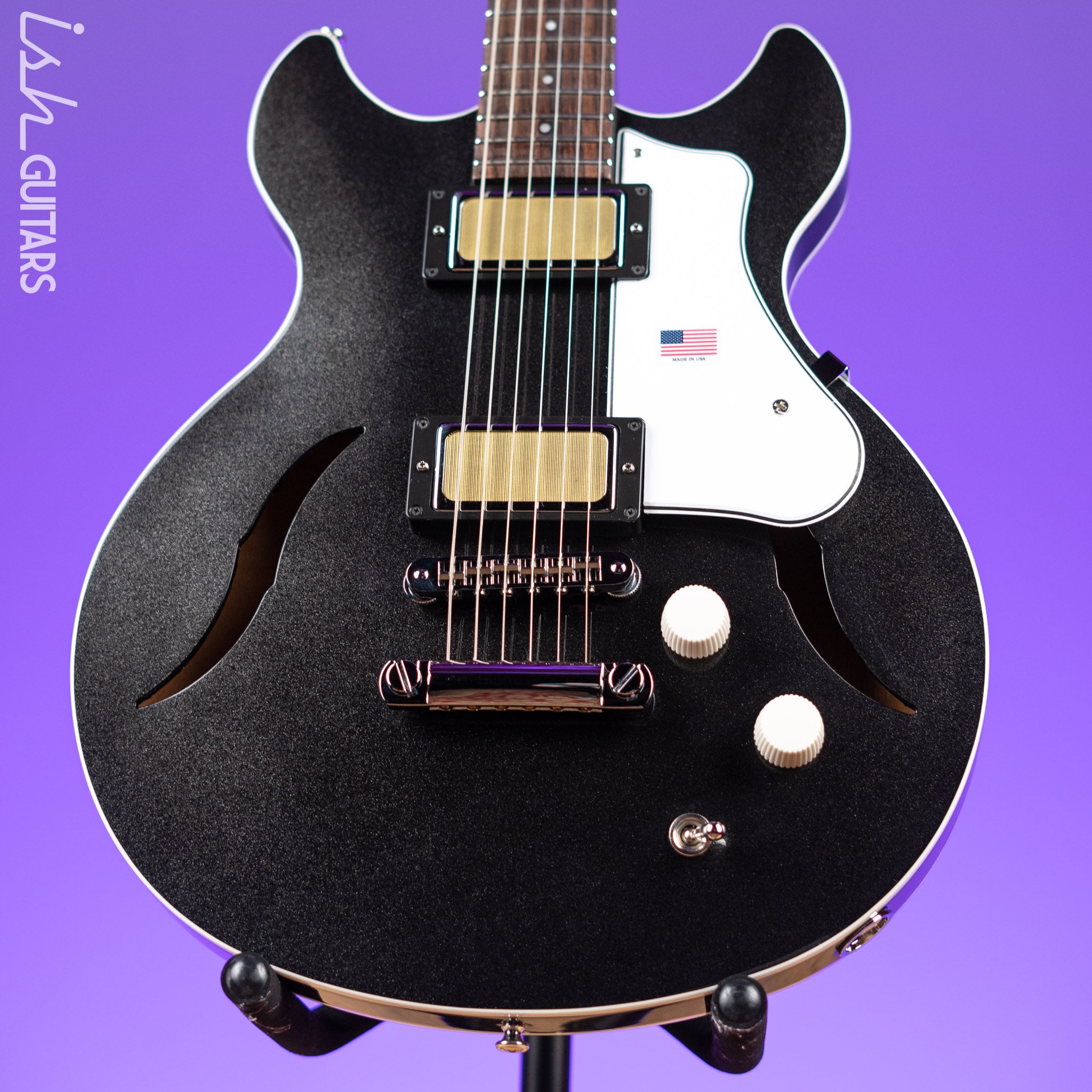 Harmony Standard Comet Electric Guitar Space Black – Ish Guitars