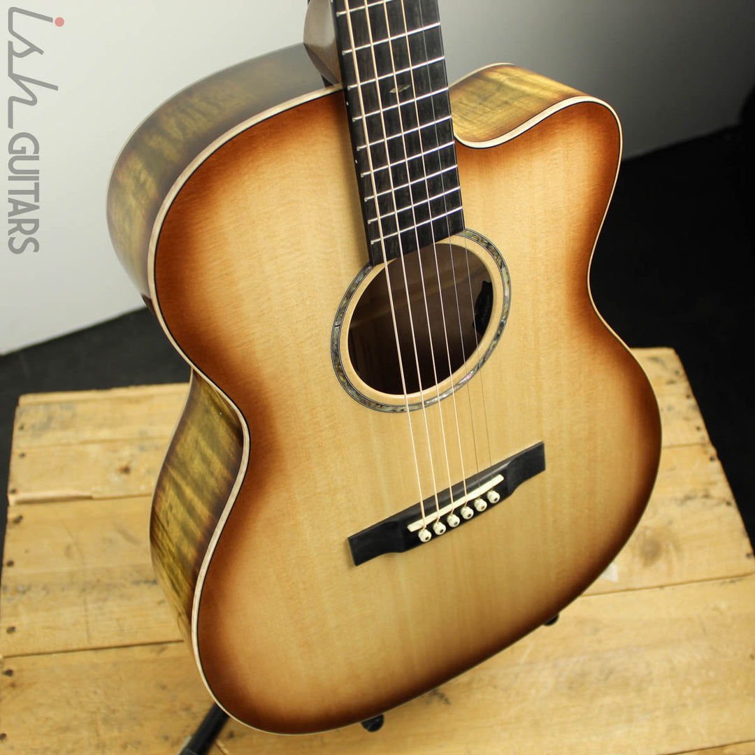NAMM 2019 Martin OMCE Blaze Burst Acoustic Guitar