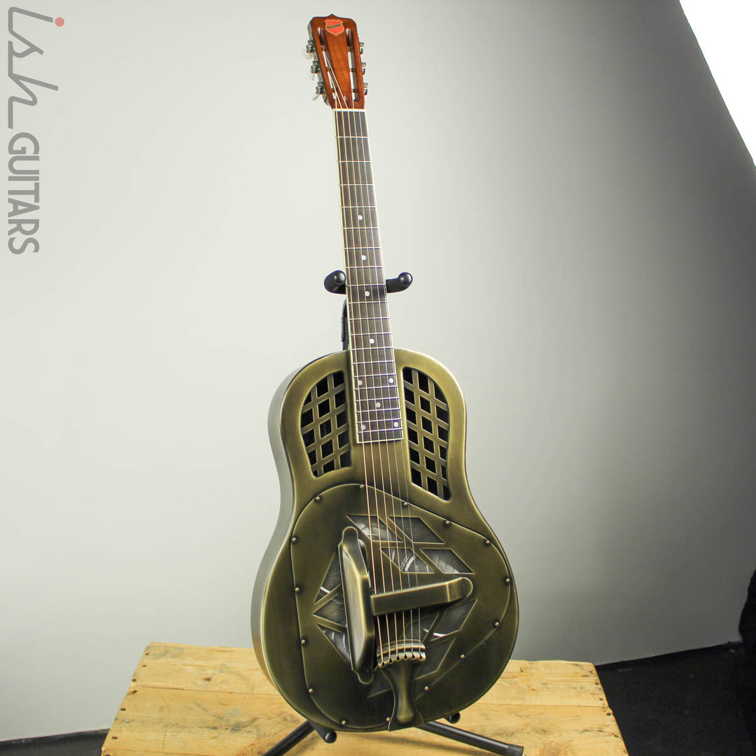 National Reso-Phonic Antique Brass TriCone 