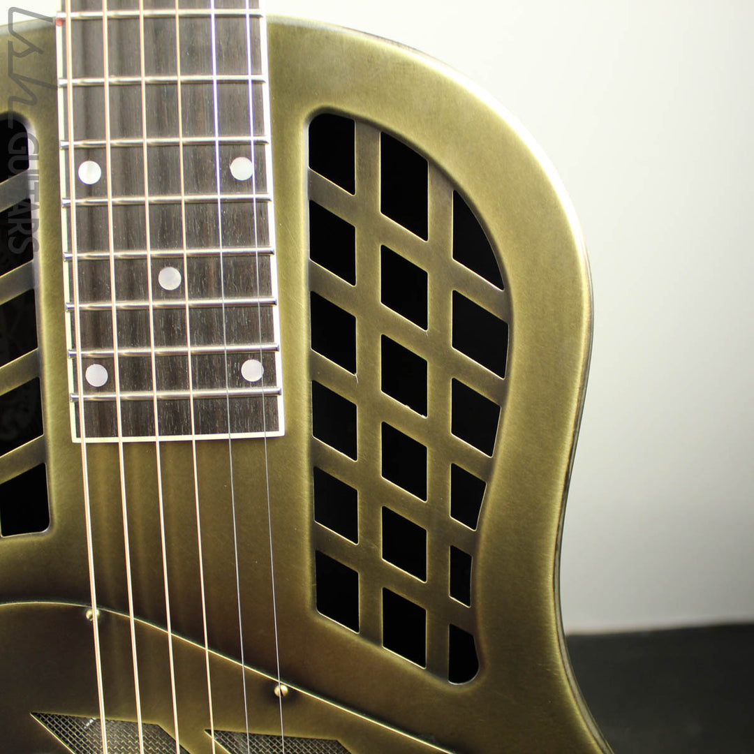 National Reso-Phonic Antique Brass TriCone 