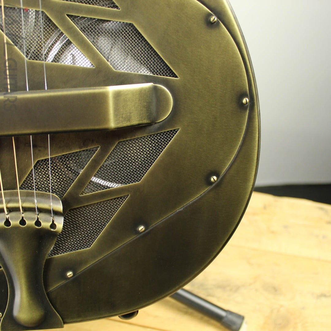 National Reso-Phonic Antique Brass TriCone 