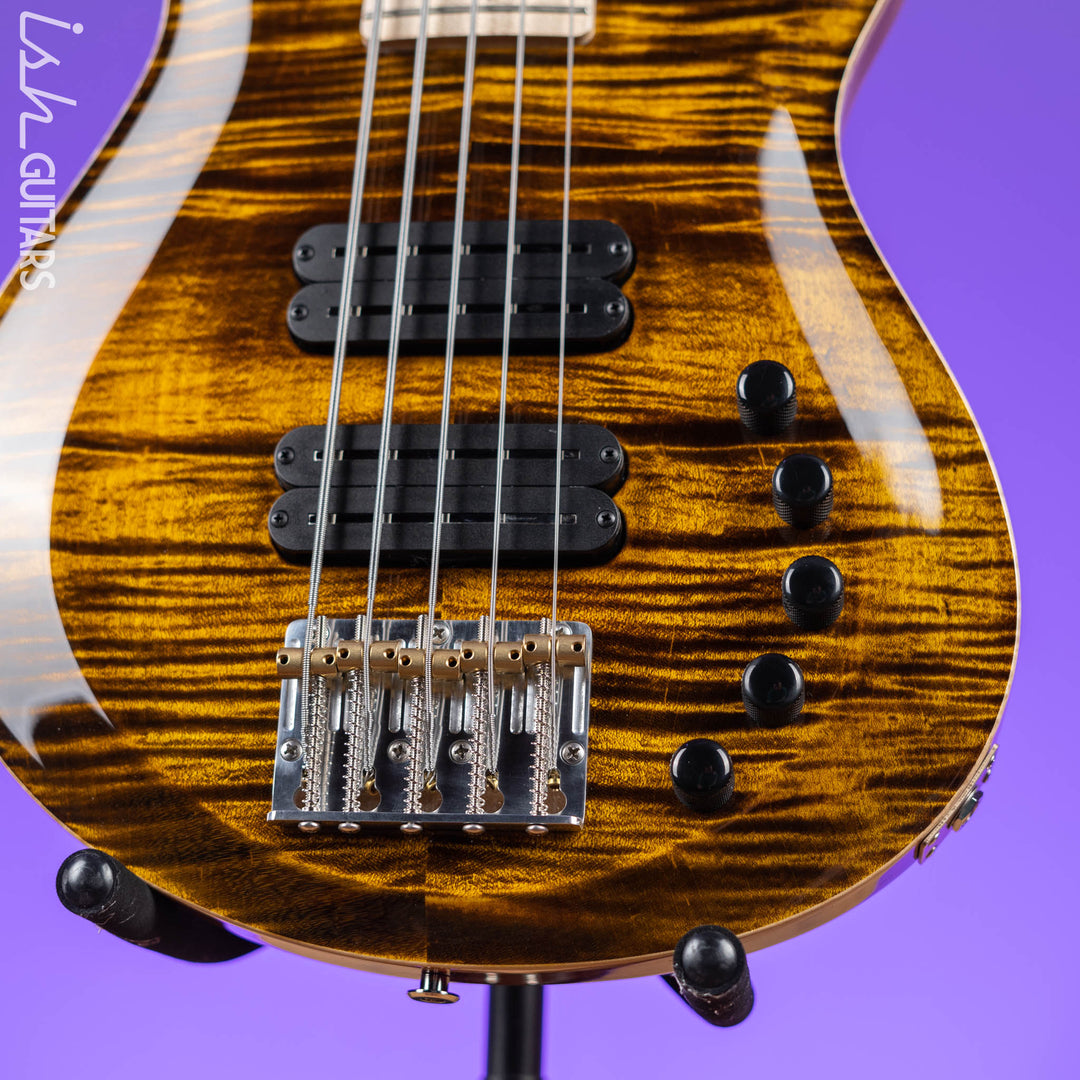 PRS Grainger 5-String Bass 10-Top Tiger Eye