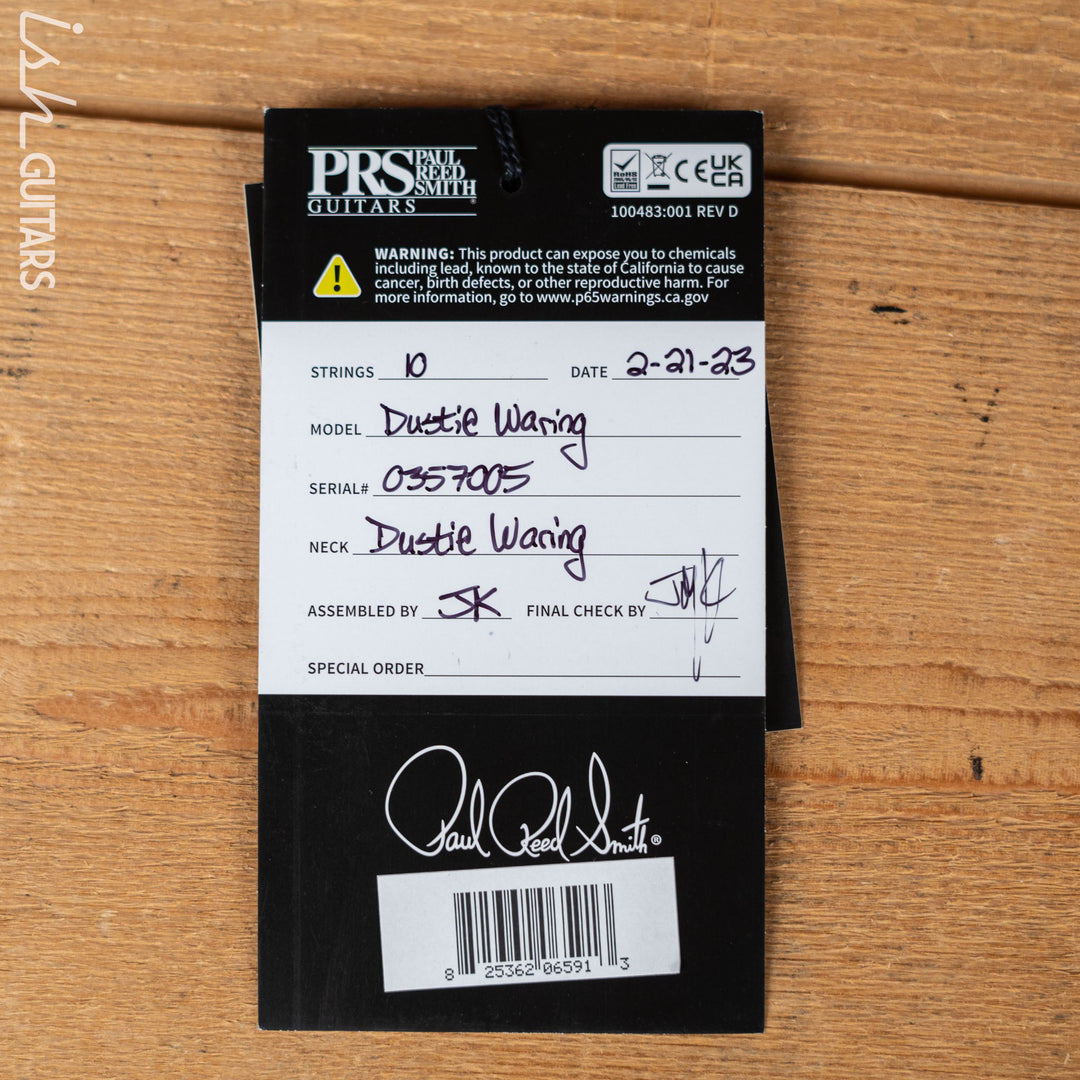 PRS Dustie Waring Signature CE 24 Floyd Satin Faded Blue Smokewrap