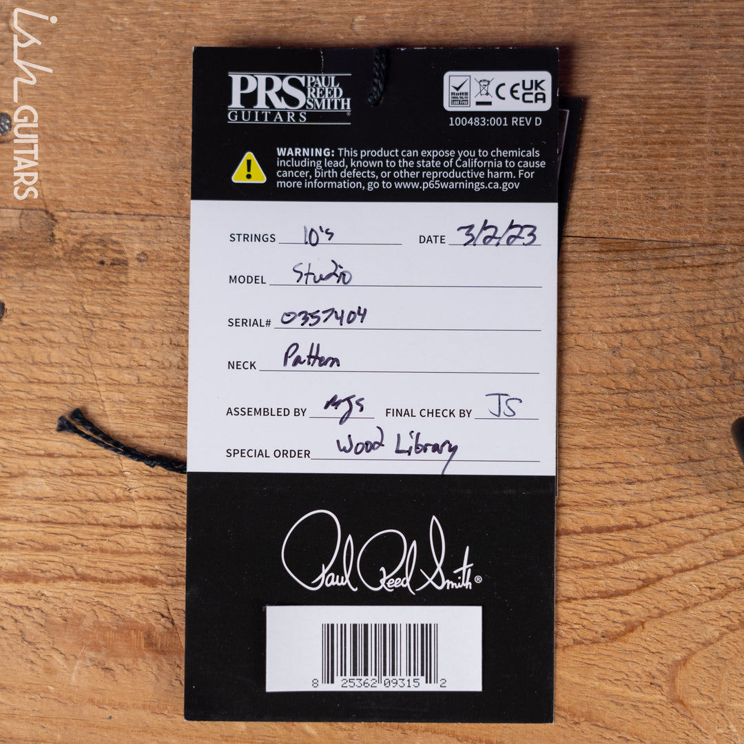 PRS Studio Wood Library 10-Top Copperhead Burst