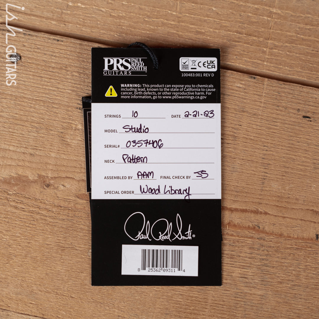 PRS Studio Wood Library 10-Top Faded Purple