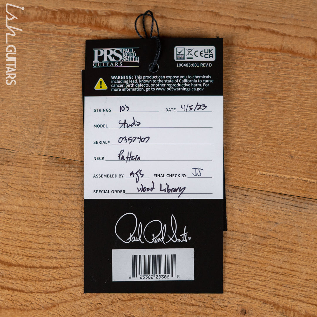 PRS Studio Wood Library 10-Top Faded Purple