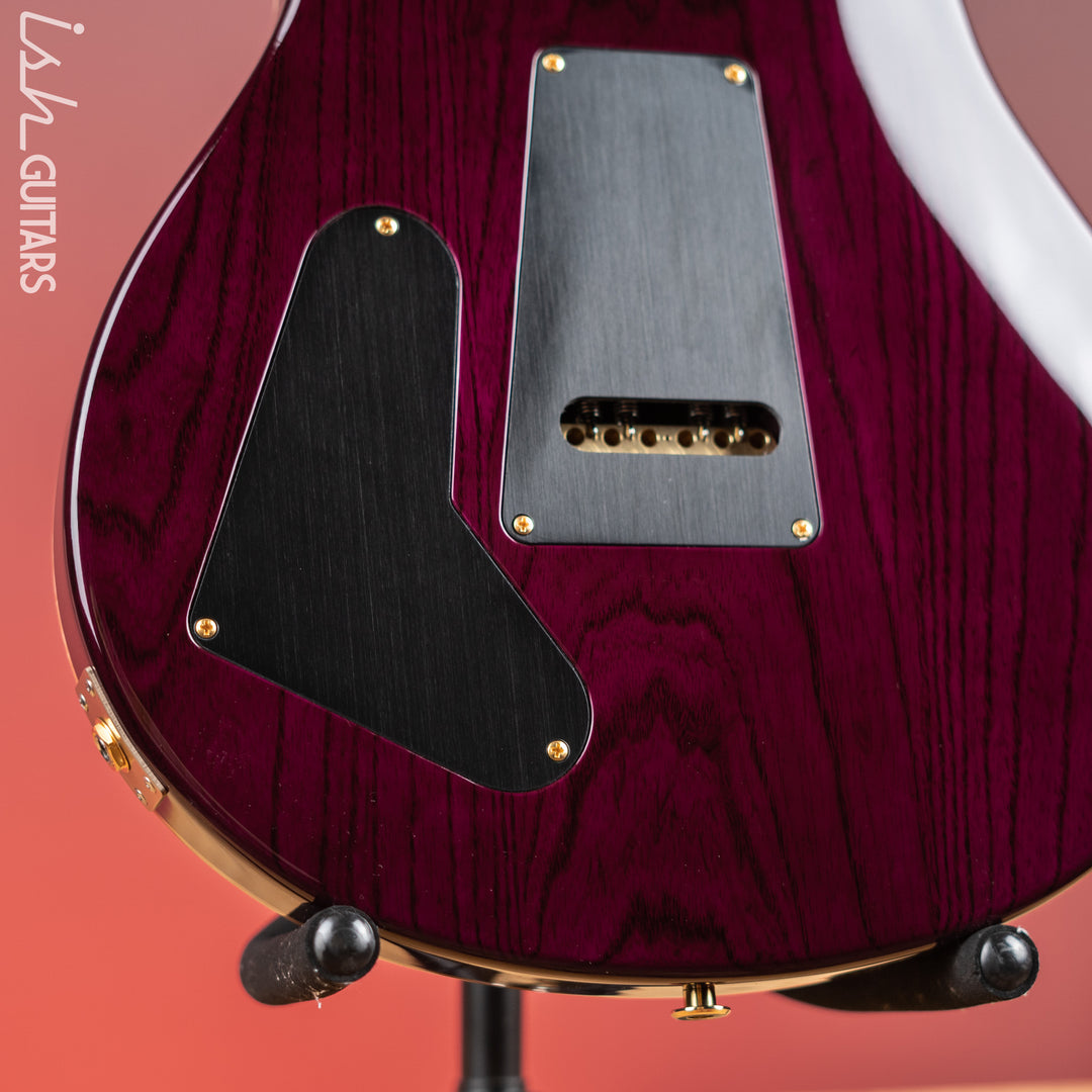 PRS Studio Wood Library 10-Top One Piece Aquableux Purple Burst
