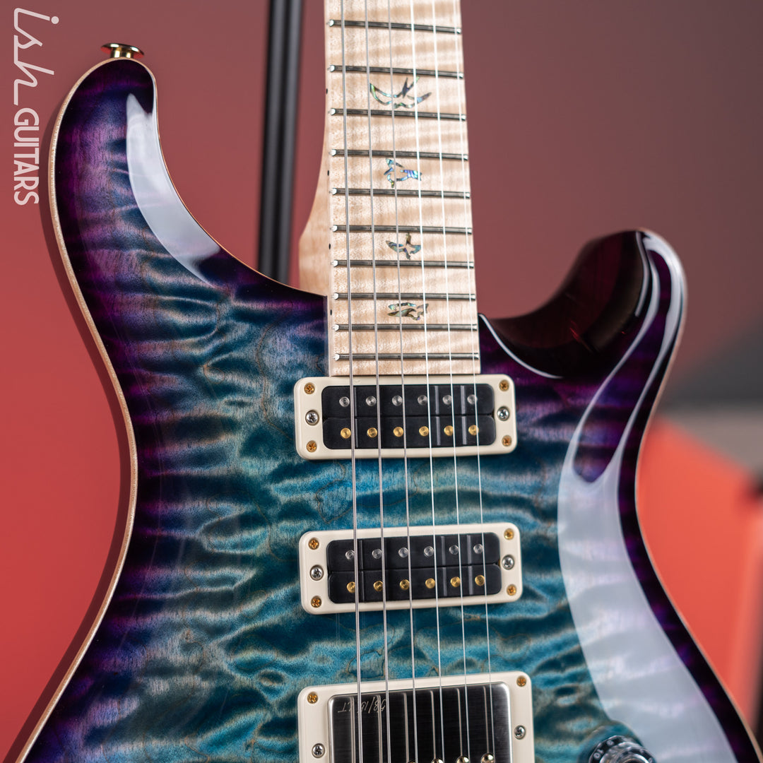 PRS Studio Wood Library 10-Top One Piece Aquableux Purple Burst