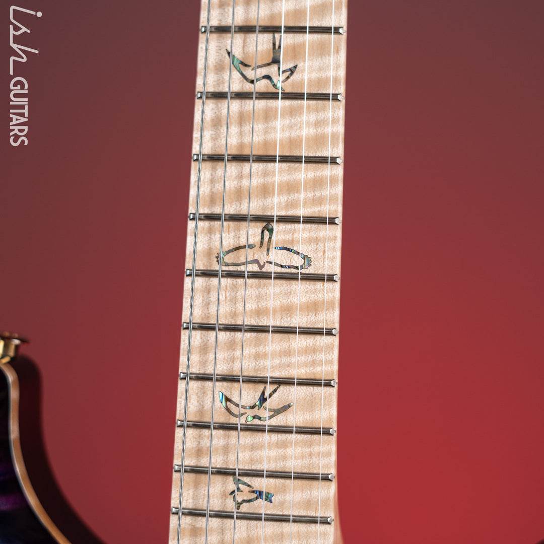 PRS Studio Wood Library 10-Top One Piece Aquableux Purple Burst