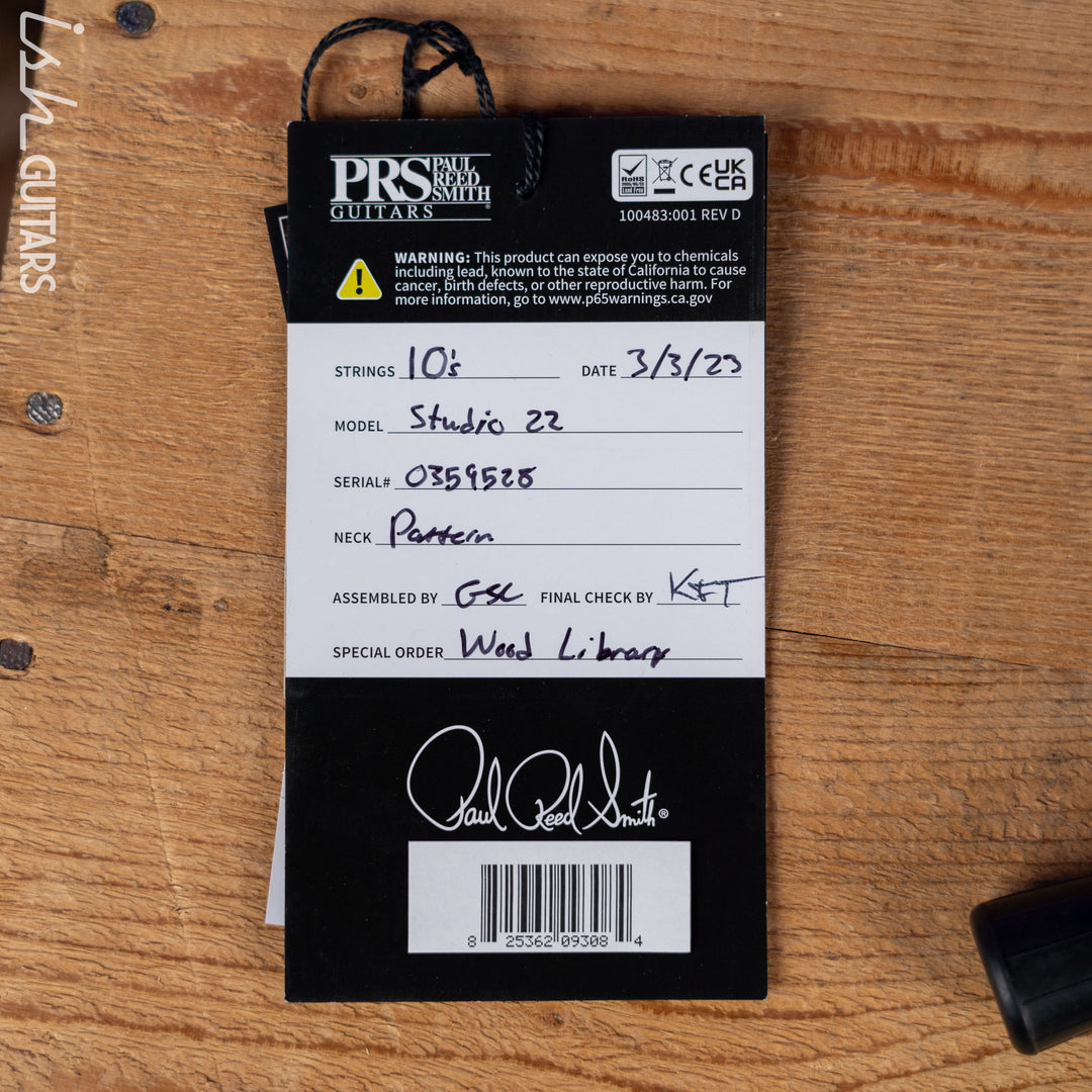 PRS Studio Wood Library 10-Top Autumn Sky