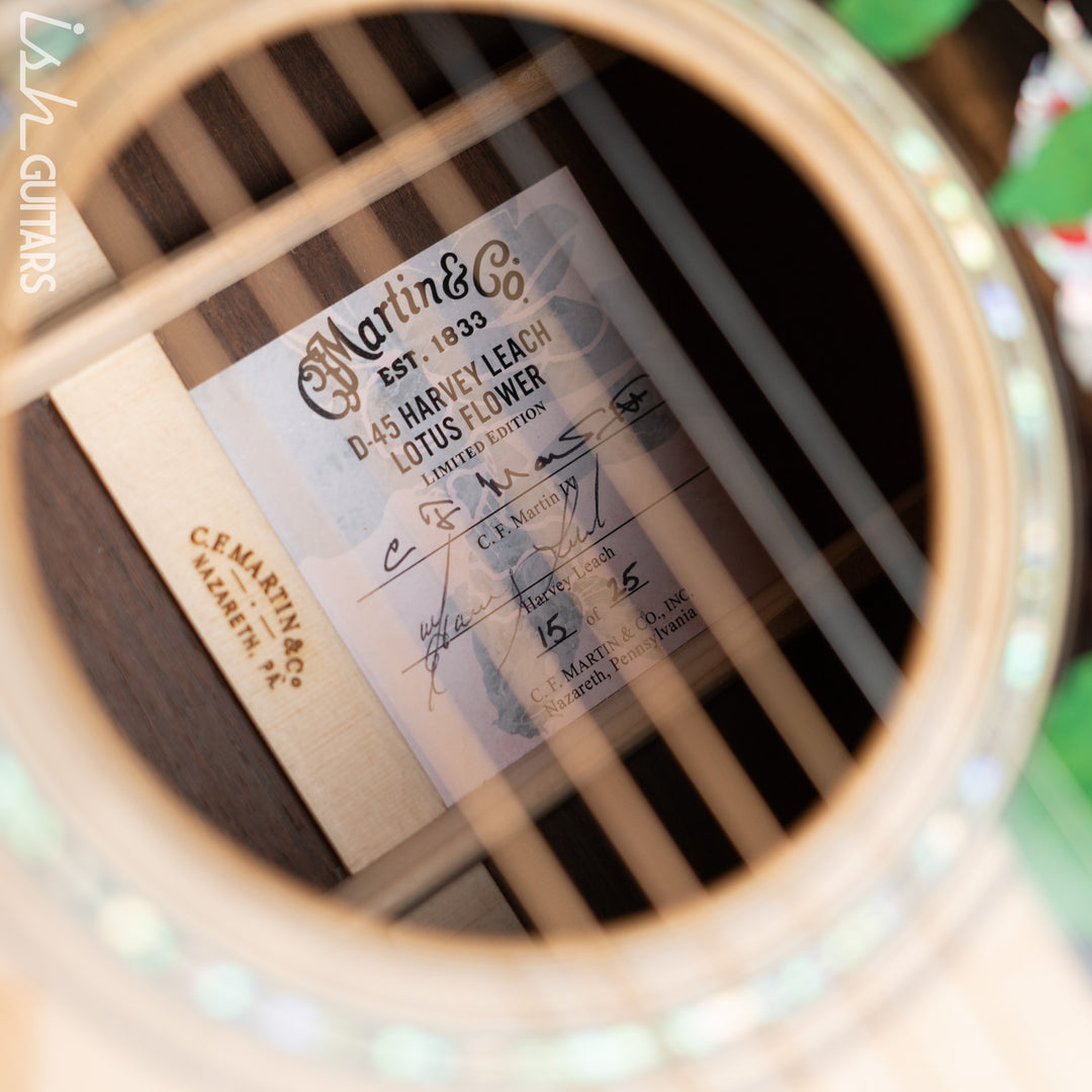 Martin Custom Shop D-45 Harvey Leach Lotus Flower