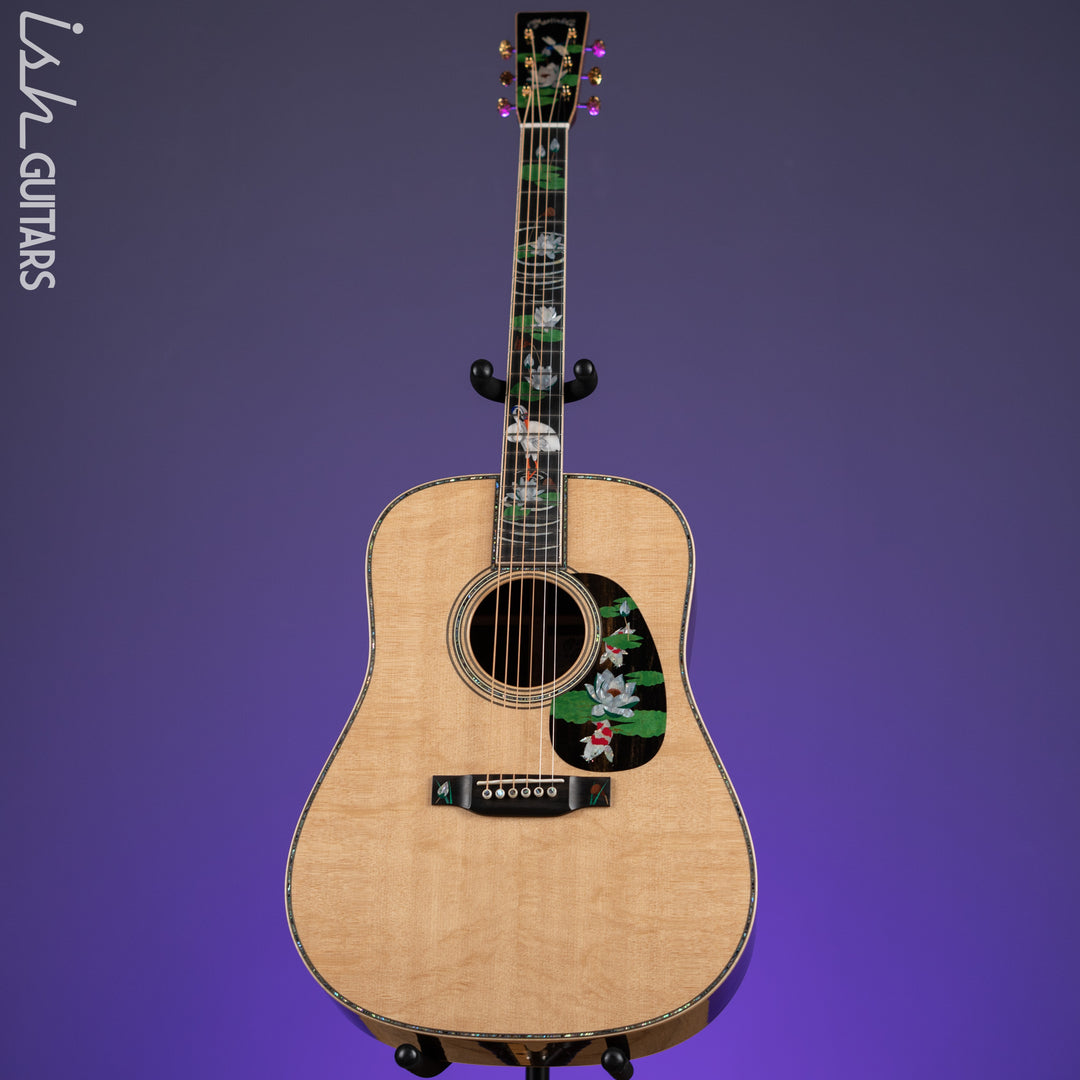 Martin Custom Shop D-45 Harvey Leach Lotus Flower