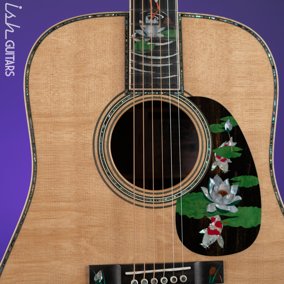 Martin Custom Shop D-45 Harvey Leach Lotus Flower