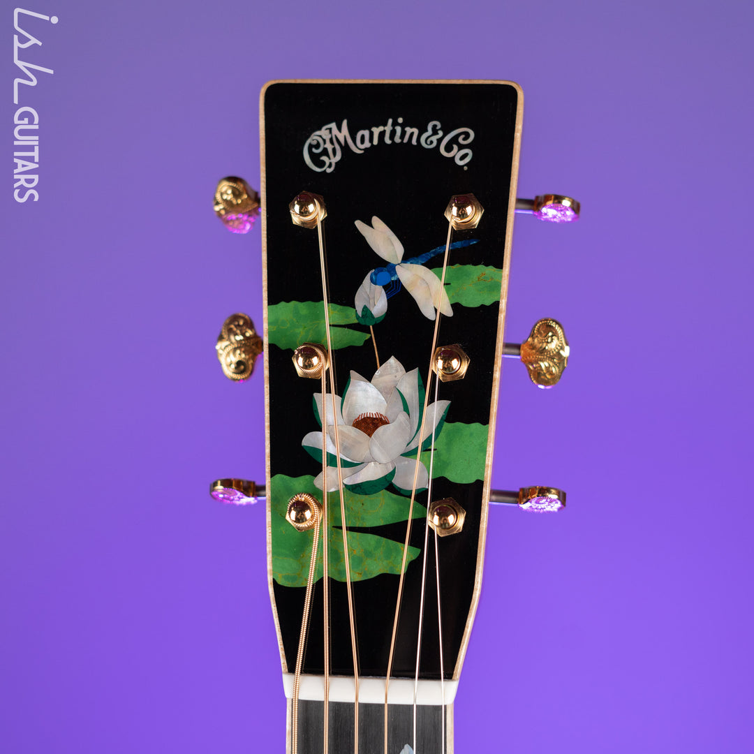 Martin Custom Shop D-45 Harvey Leach Lotus Flower