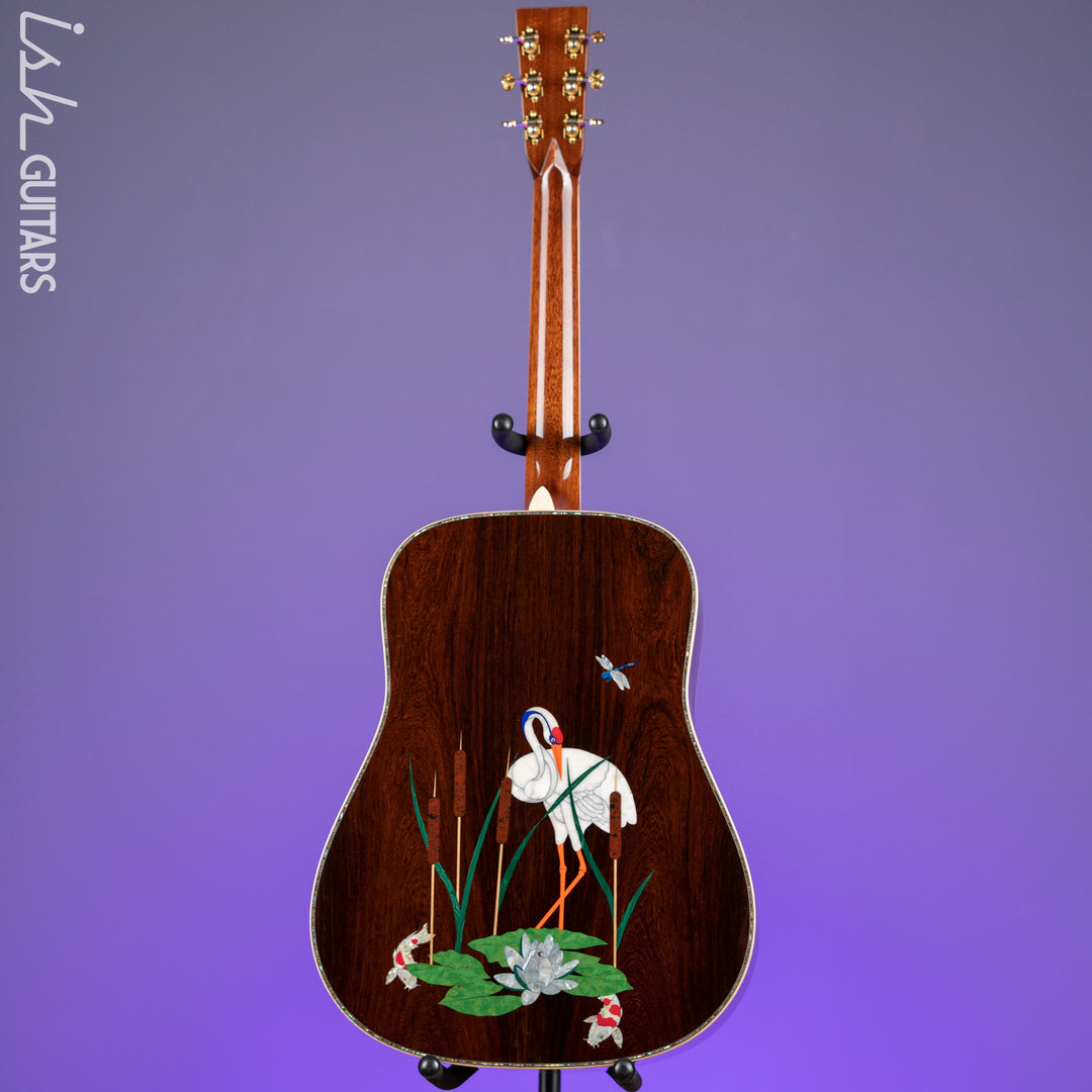 Martin Custom Shop D-45 Harvey Leach Lotus Flower