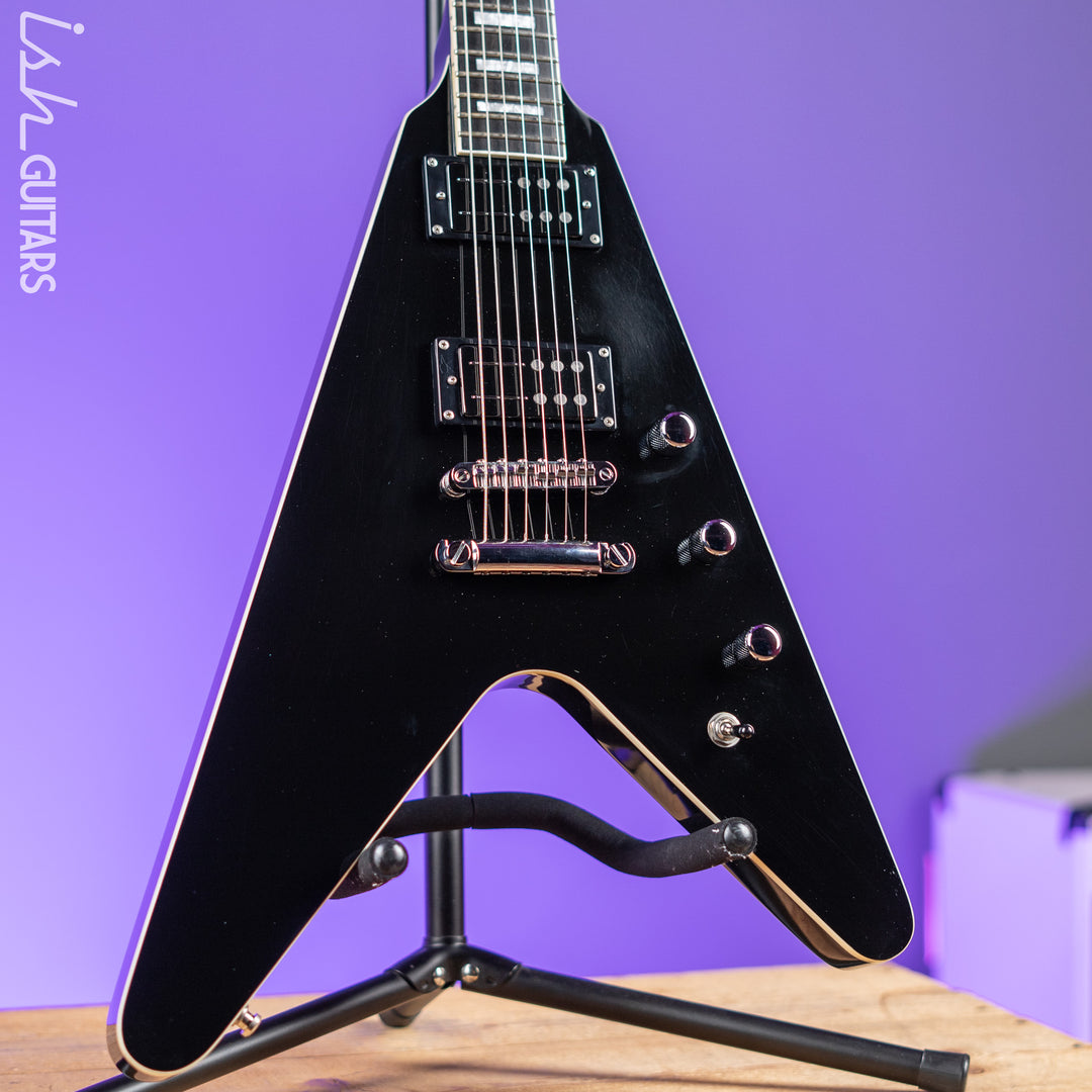 2016 Reverend Volcano RA Flying V Black