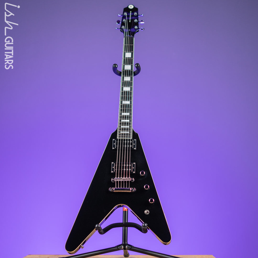 2016 Reverend Volcano RA Flying V Black