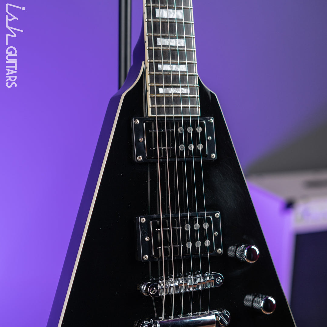 2016 Reverend Volcano RA Flying V Black