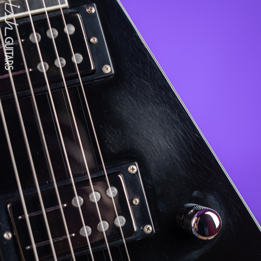 2016 Reverend Volcano RA Flying V Black