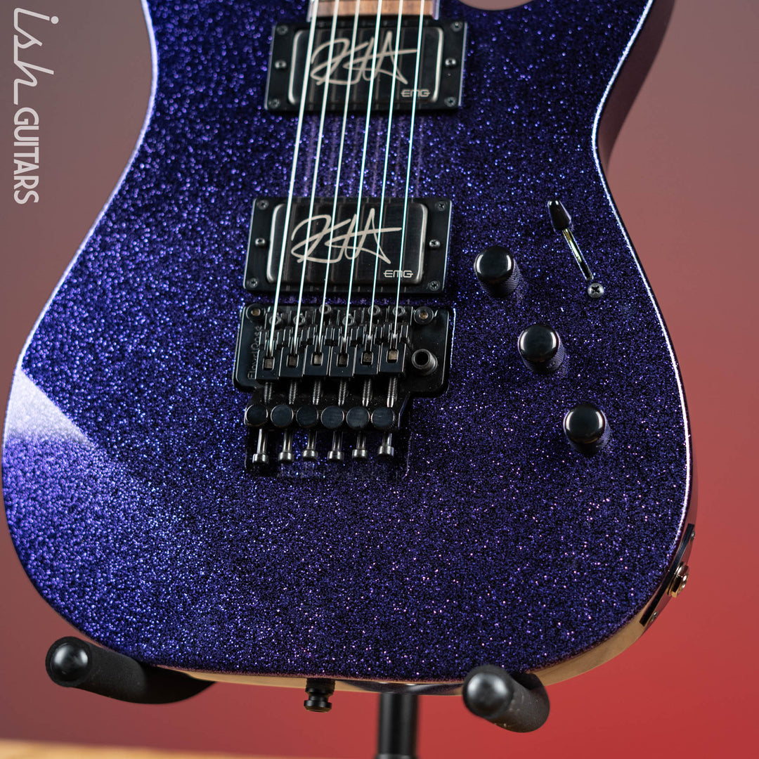 ESP KH-2 Kirk Hammett Signature Electric Guitar Purple Sparkle
