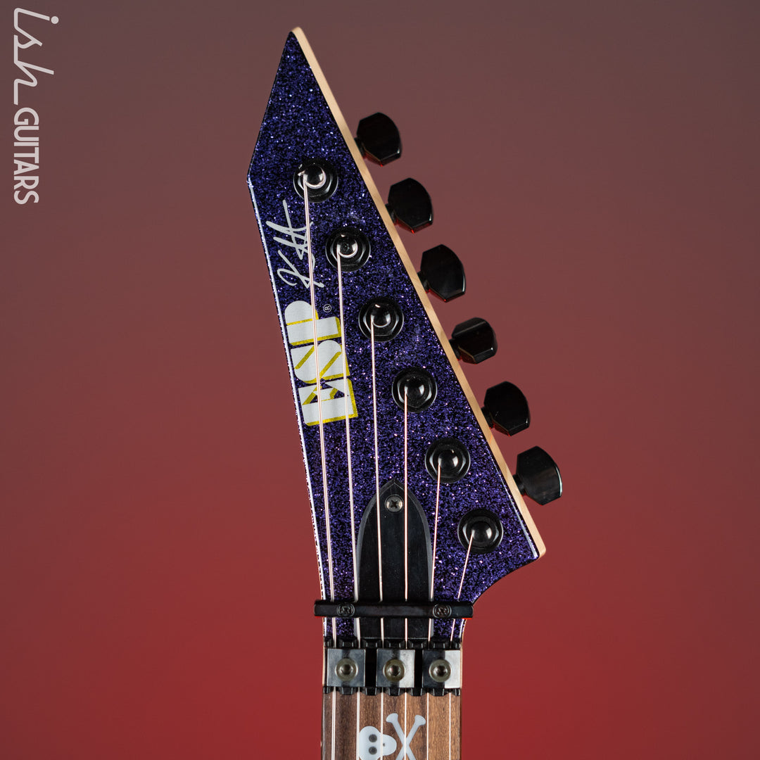 ESP KH-2 Kirk Hammett Signature Electric Guitar Purple Sparkle