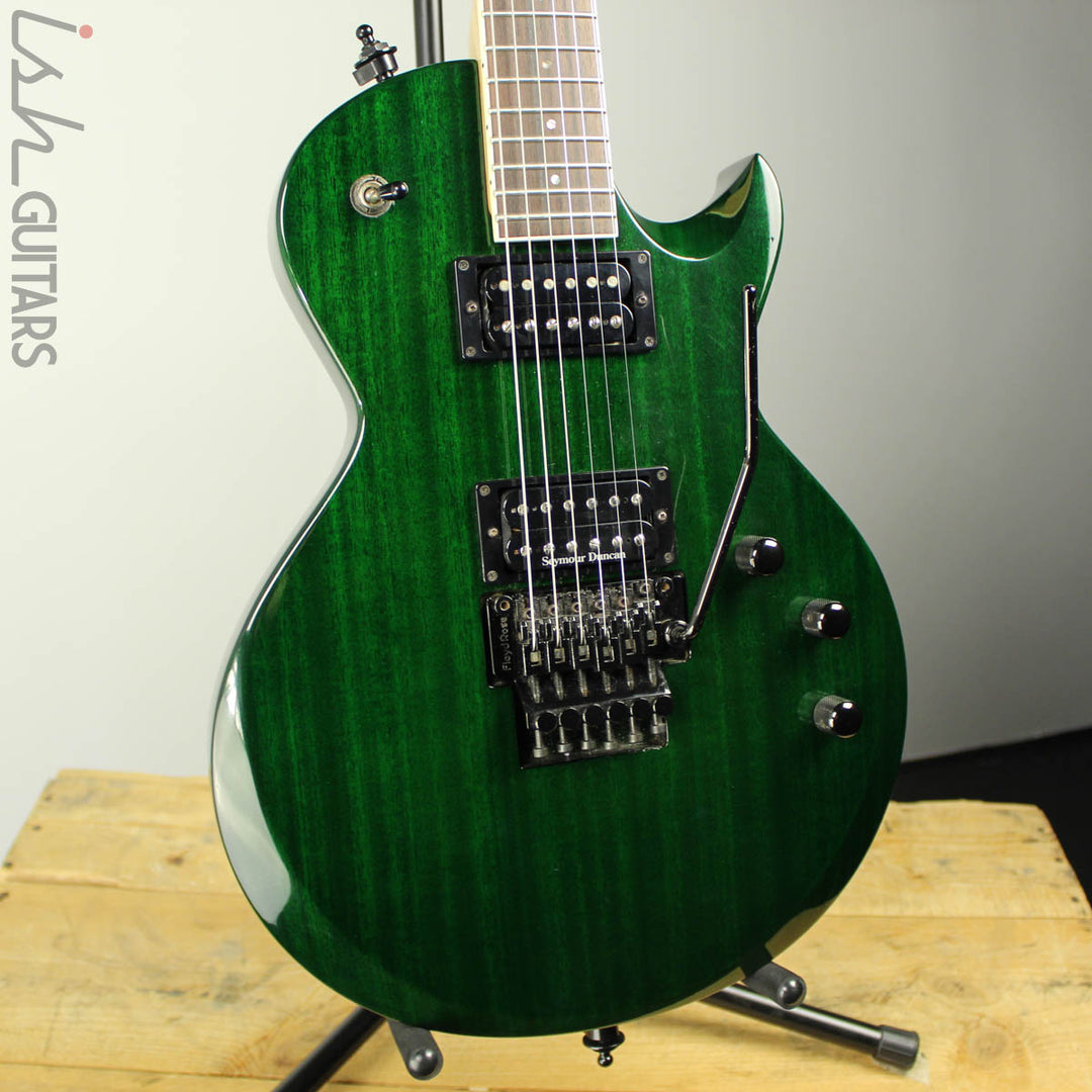 1997 ESP Eclipse Custom Floyd Rose Translucent Emerald Green