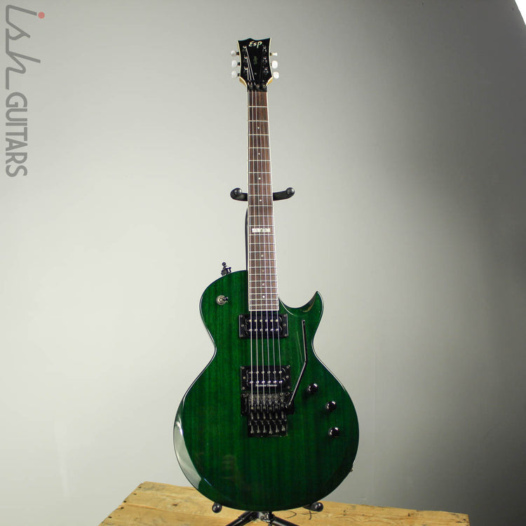 1997 ESP Eclipse Custom Floyd Rose Translucent Emerald Green