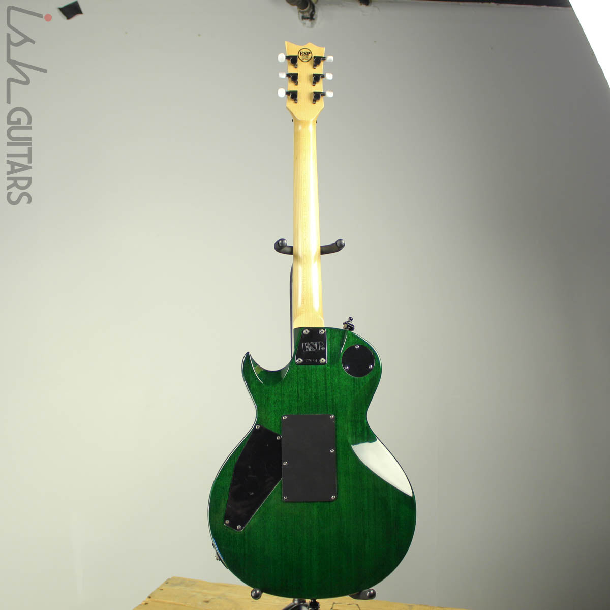 1997 ESP Eclipse Custom Floyd Rose Translucent Emerald Green – Ish