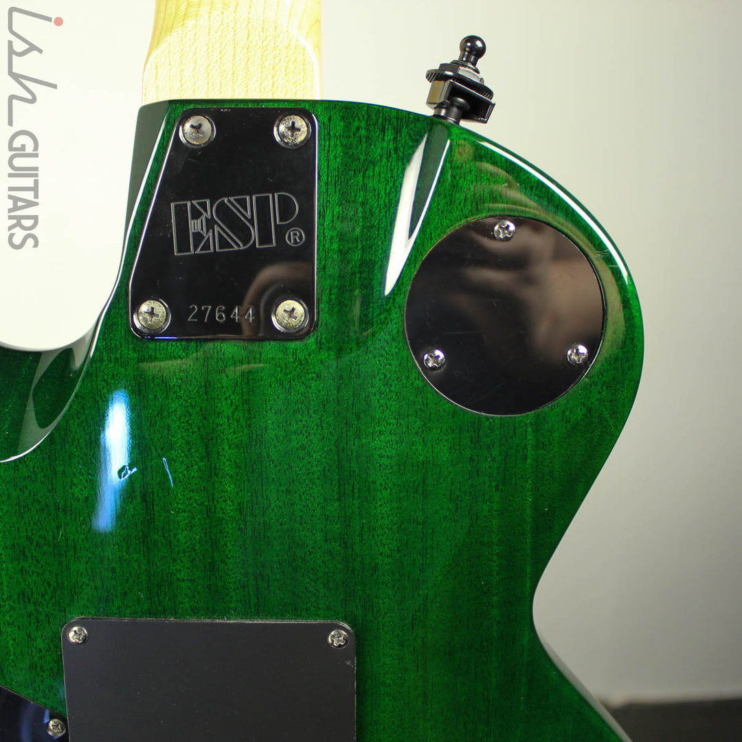 1997 ESP Eclipse Custom Floyd Rose Translucent Emerald Green