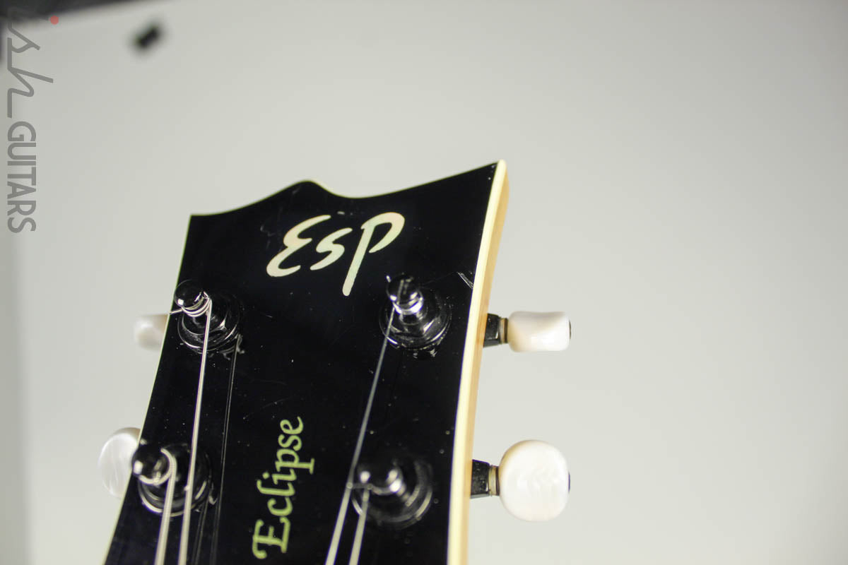 1997 ESP Eclipse Custom Floyd Rose Translucent Emerald Green – Ish