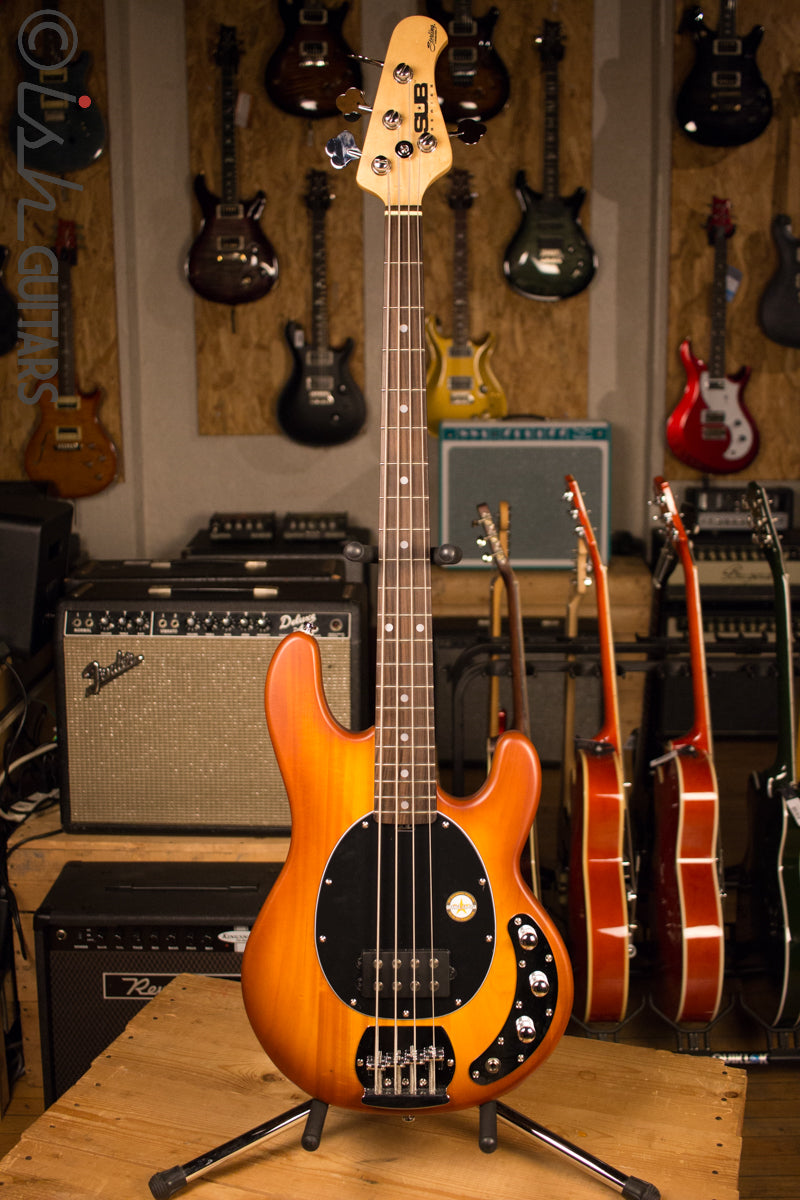Sterling by Music Man Stingray 4 Satin Honey Burst