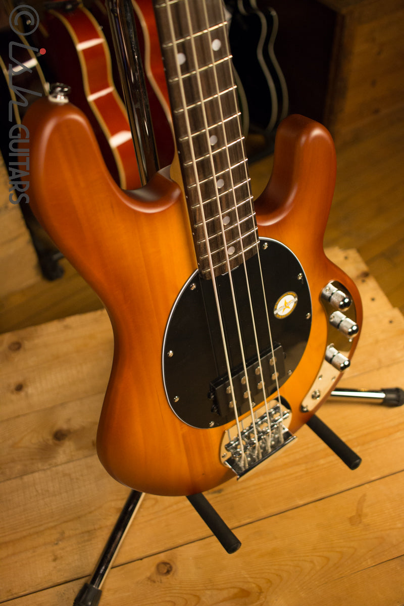 Sterling by Music Man Stingray 4 Satin Honey Burst