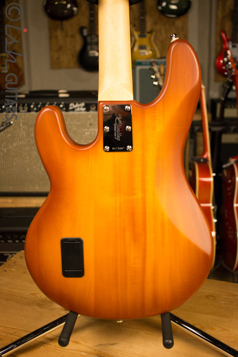 Sterling by Music Man Stingray 4 Satin Honey Burst