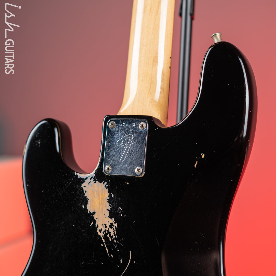 1972 Fender Fretless Precision Bass Black
