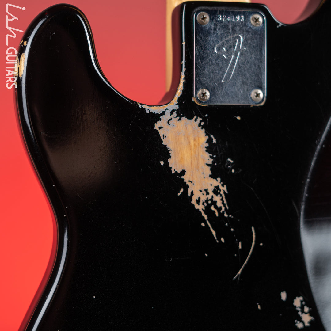 1972 Fender Fretless Precision Bass Black
