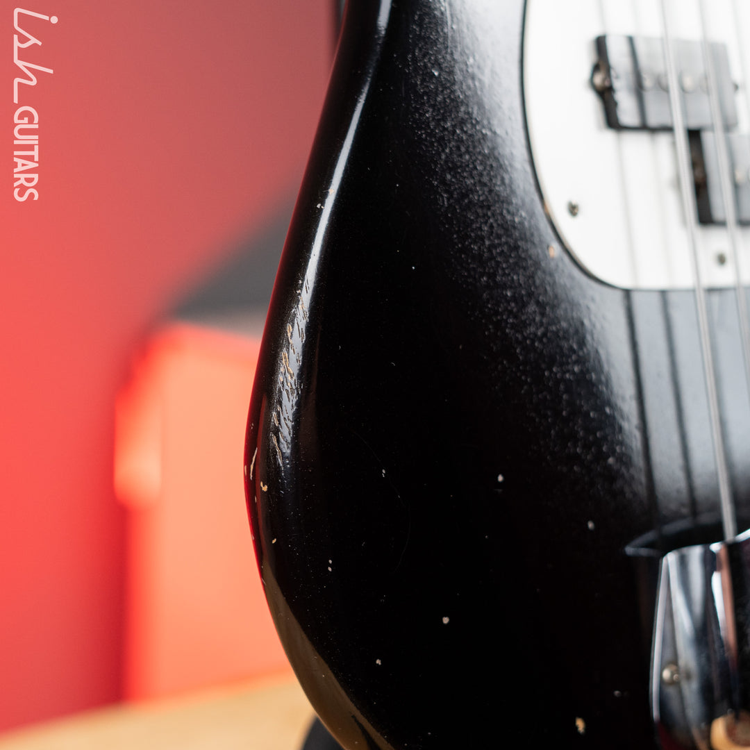 1972 Fender Fretless Precision Bass Black