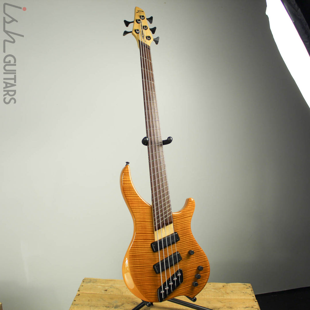 2003 Dingwall Afterburner I Flamed Maple Amber Fanned Fret Bass