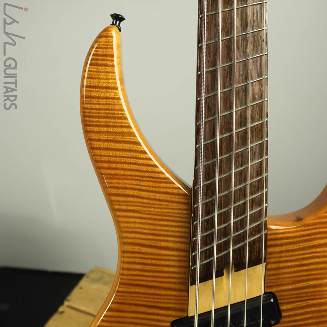 2003 Dingwall Afterburner I Flamed Maple Amber Fanned Fret Bass