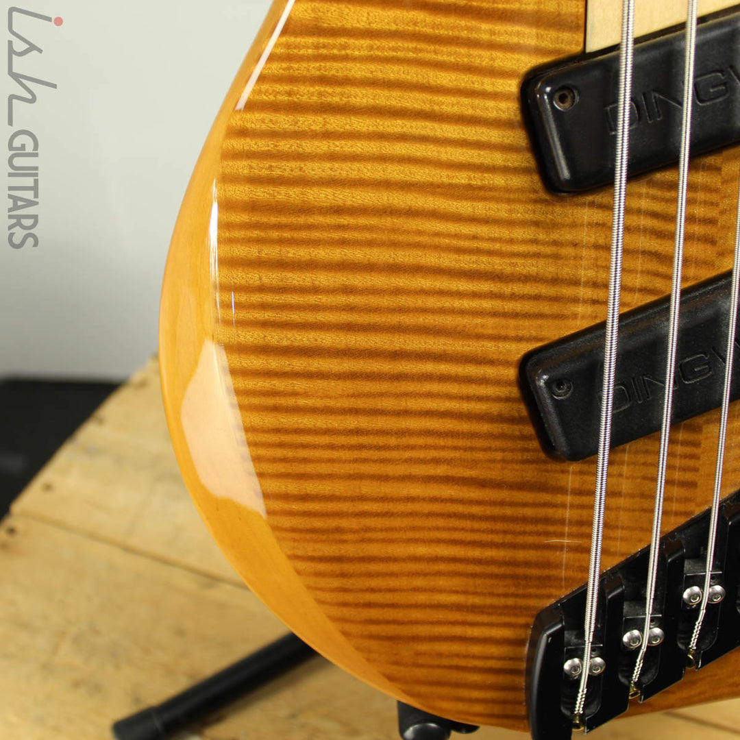 2003 Dingwall Afterburner I Flamed Maple Amber Fanned Fret Bass