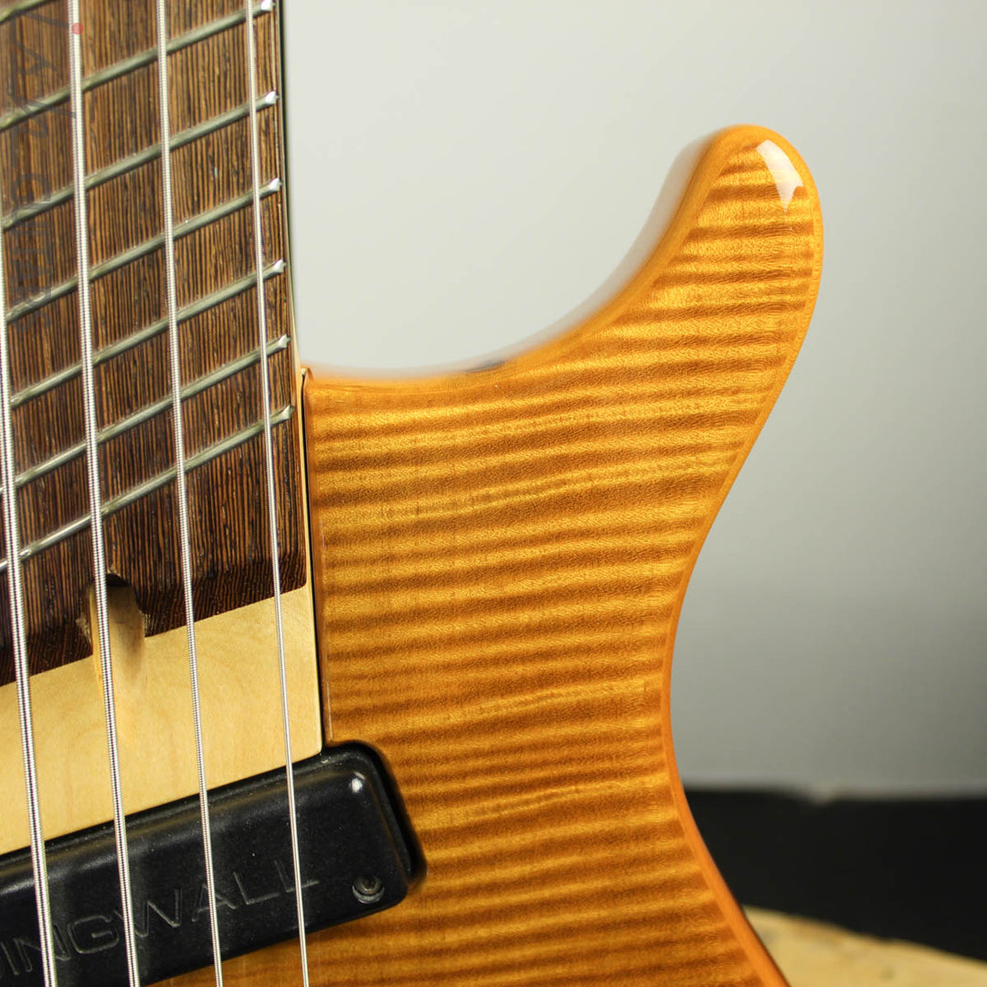 2003 Dingwall Afterburner I Flamed Maple Amber Fanned Fret Bass